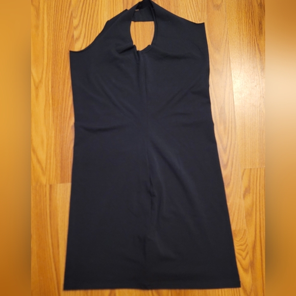 NWT SKIMS Sleep Cotton Jersey Mini Dress Nightgown Scoop Neck Sz Lrg Soot/Black - Picture 11 of 16